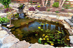 Pond Waterfall Cwmbran