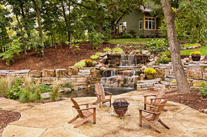 Garden Pond Waterfall Sunninghill