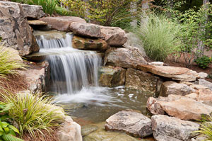 Pond Waterfall Old Basing